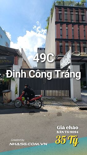 Bán nhà mặt tiền Quận 1 49C Đinh Công Tráng