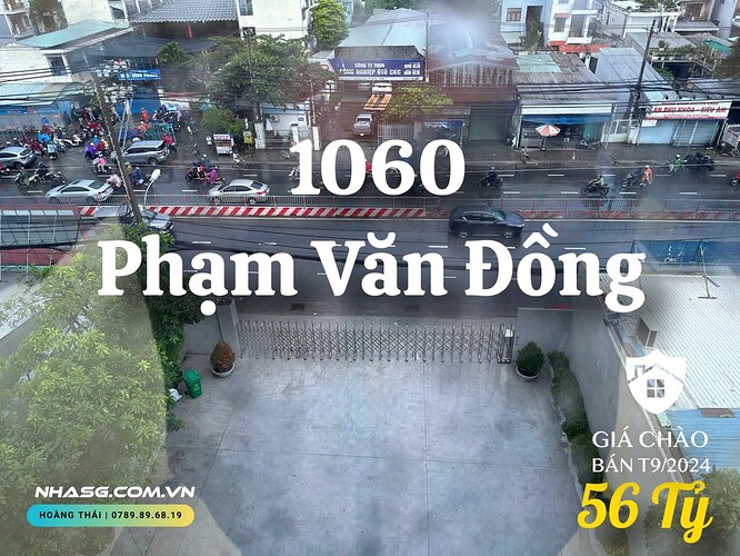 Bán nhà mặt tiền Phạm Văn Đồng 5