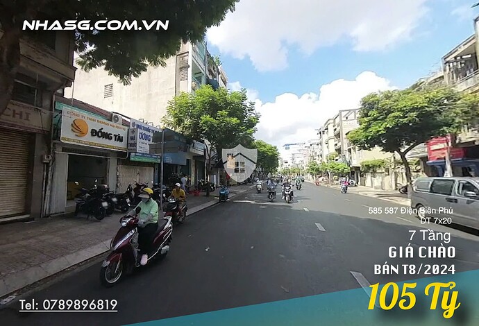 Bán nhà mặt tiền 585 587 Điện Biên Phủ Quận 33